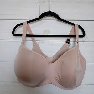 Torrid Full Coverage Balconette Lightly Lined Smooth Rose Dust Bra 44H